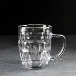 Пивная кружка «Высшая лига», 500 мл, 13.5×9.5×12 см, стекло, рисунок МИКС