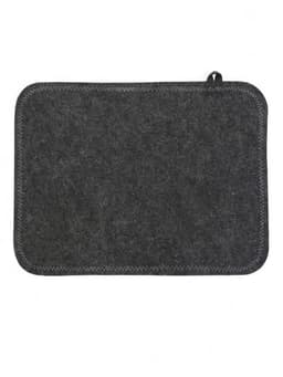 Набор для бани «Лётчик», 3 предмета: шапка, коврик, рукавица, шерсть 30%, полиэфир 70%, серый, «Добропаровъ»