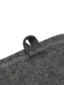 Набор для бани «Лётчик», 3 предмета: шапка, коврик, рукавица, шерсть 30%, полиэфир 70%, серый, «Добропаровъ»