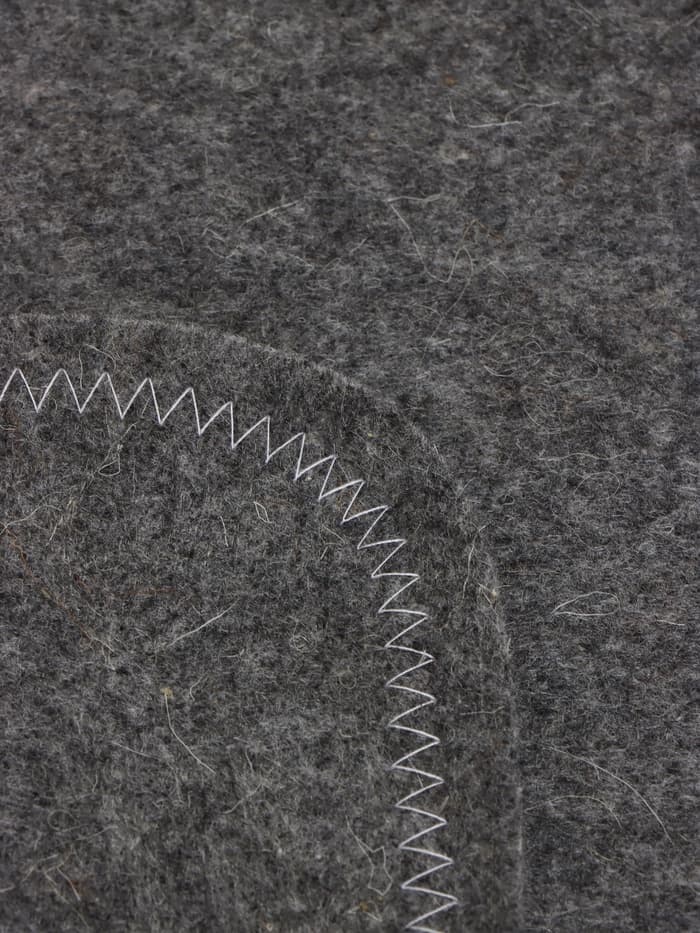 Набор для бани «Лётчик», 3 предмета: шапка, коврик, рукавица, шерсть 30%, полиэфир 70%, серый, «Добропаровъ»