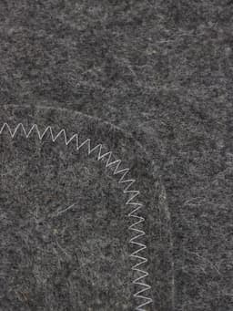 Набор для бани «Лётчик», 3 предмета: шапка, коврик, рукавица, шерсть 30%, полиэфир 70%, серый, «Добропаровъ»