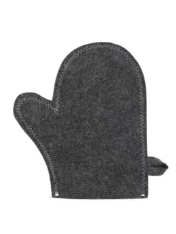 Набор для бани «Лётчик», 3 предмета: шапка, коврик, рукавица, шерсть 30%, полиэфир 70%, серый, «Добропаровъ»