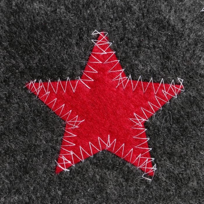 Набор для бани «Буденовец», 3 предмета: шапка, коврик, рукавица, серый, «Добропаровъ»