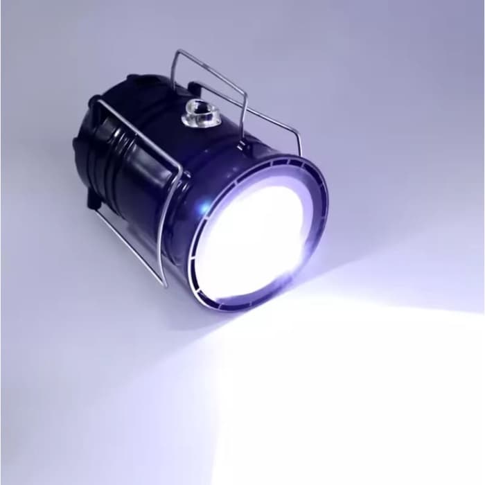 Фонарь кемпинговый аккумуляторный «Мастер К», 1800 мАч, 7 LED, солнечная батарея, чёрный