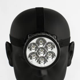 Фонарь налобный «Мастер К», 7 LED, 1 режим, 7.5×6.3 см, от батареек 3×ААА