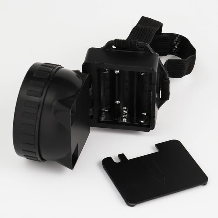 Фонарь налобный «Мастер К», 7 LED, 1 режим, 7.5×6.3 см, от батареек 3×ААА