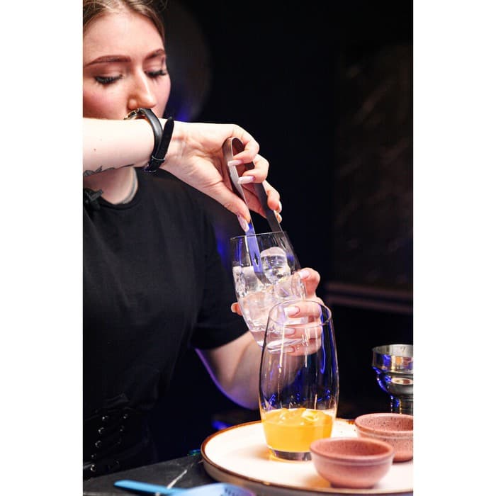 Набор для бара «Биг Джон», 5 предметов: щипцы, стрейнер, ложка, шейкер, джиггер, нержавеющая сталь