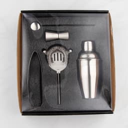 Набор для бара «Биг Джон», 5 предметов: щипцы, стрейнер, ложка, шейкер, джиггер, нержавеющая сталь