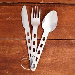 Набор туриста 3 в 1 рукоять с отверстиями с кольцом, 18 см