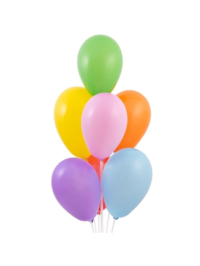 Воздушные шары латексные 7", пастель, 100 шт., МИКС