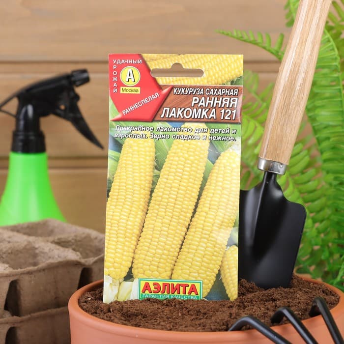 Семена Кукуруза сахарная «Ранняя лакомка 121», 7 г, раннеспелая, «Аэлита»