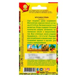 Семена Брусника «Рубин», 0.01 г, «Аэлита»