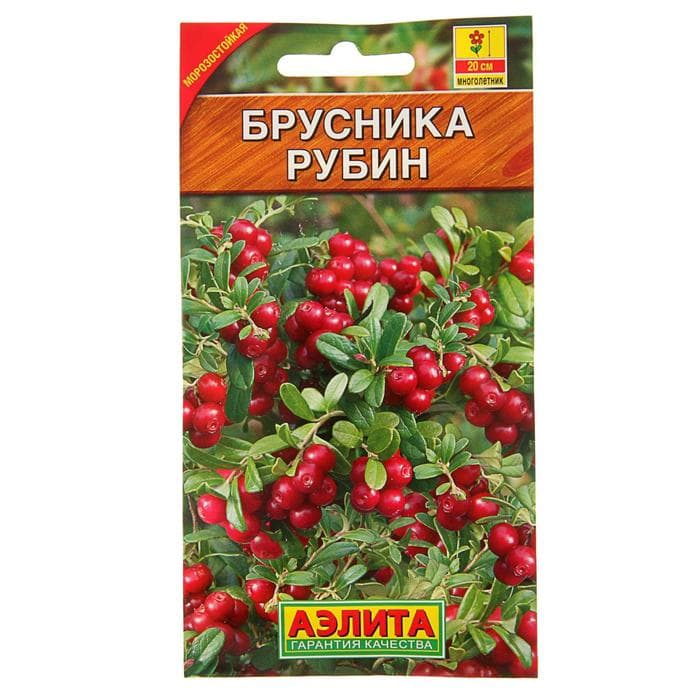 Семена Брусника «Рубин», 0.01 г, «Аэлита»
