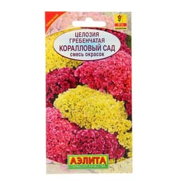 Семена цветов Целозия гребенчатая «Коралловый сад», смесь сортов, 0.2 г