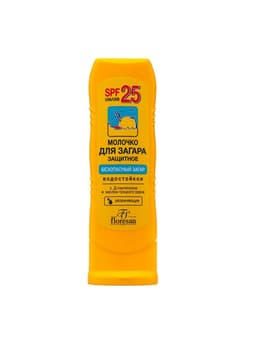 Молочко для загара солнцезащитное, водостойкое, SPF 25, 125 мл