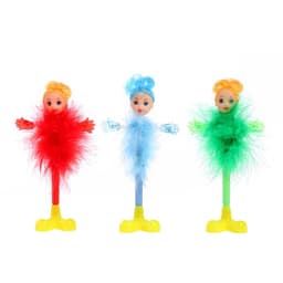 Ручка-прикол Calligrata «Пух-куколка», на подставке, синий стержень, шариковая, МИКС