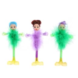 Ручка-прикол Calligrata «Пух-куколка», на подставке, синий стержень, шариковая, МИКС