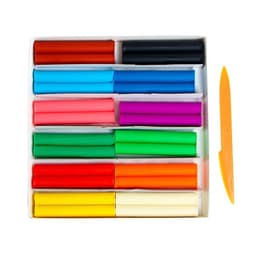 Пластилин мягкий (восковой) «Луч. Фантазия», 12 цветов, 180 г, со стеком, МИКС