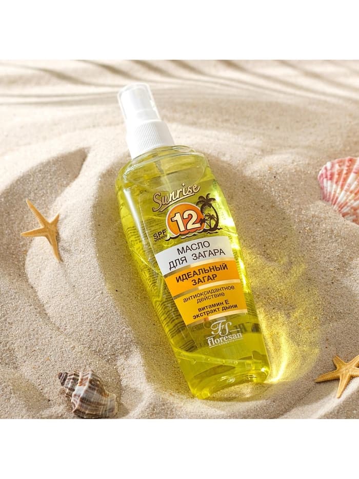 Масло для быстрого загара Floresan с увлажняющим действием SPF 12, 135 мл