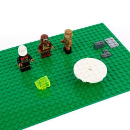 Пластина-перекрытие для конструктора, 16×24 см, цвет зелёный