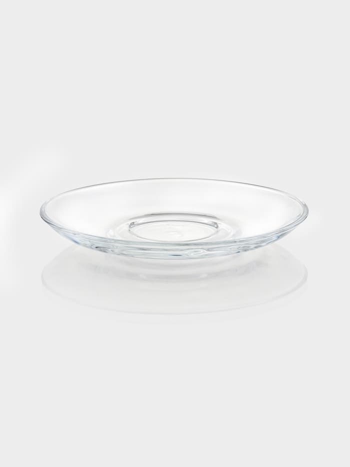 Чайный набор Paşabahçe Basic, 12 предметов: 6 чашек 225 мл, 6 блюдец d=13.7 см, стекло, прозрачный