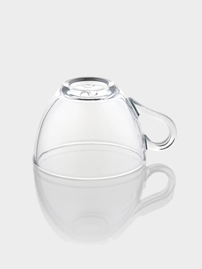 Чайный набор Paşabahçe Basic, 12 предметов: 6 чашек 225 мл, 6 блюдец d=13.7 см, стекло, прозрачный