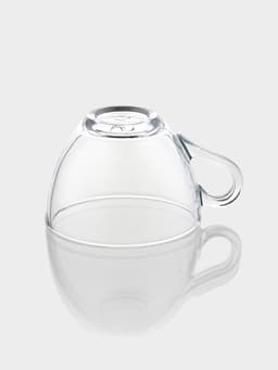 Чайный набор Paşabahçe Basic, 12 предметов: 6 чашек 225 мл, 6 блюдец d=13.7 см, стекло, прозрачный