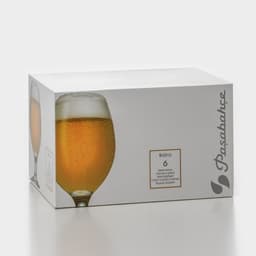 Пивные бокалы Paşabahçe Bistro, 400 мл, набор 6 шт., стекло, прозрачные