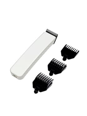 Машинка для стрижки Luazon LTRI-21, 3 Вт, 3 насадки, LED-индикатор, от АКБ, белая