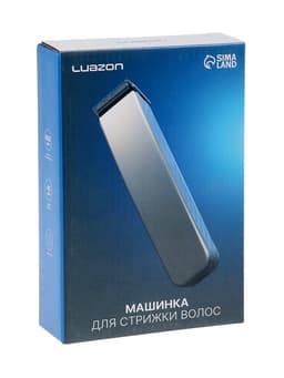 Машинка для стрижки Luazon LTRI-21, 3 Вт, 3 насадки, LED-индикатор, от АКБ, белая