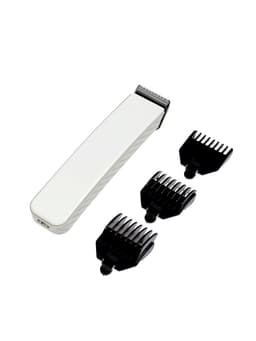 Машинка для стрижки Luazon LTRI-21, 3 Вт, 3 насадки, LED-индикатор, от АКБ, белая