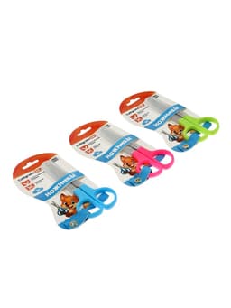 Ножницы 11.5 см в пластиковом в футляре 12 см, Calligrata, на блистере, МИКС