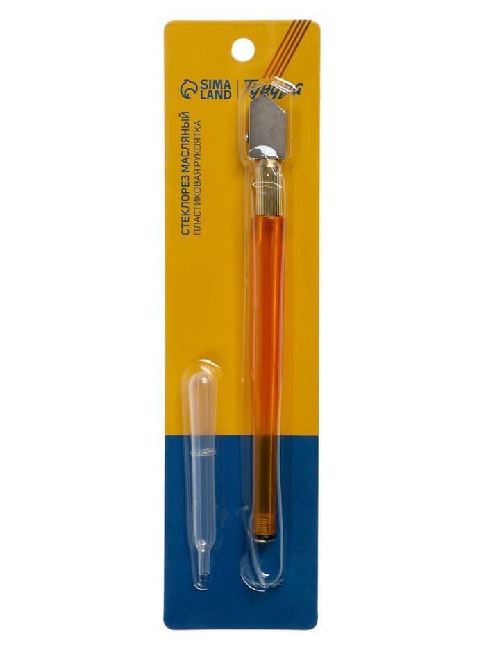 Стеклорез ТУНДРА, масляный, пластиковая рукоятка