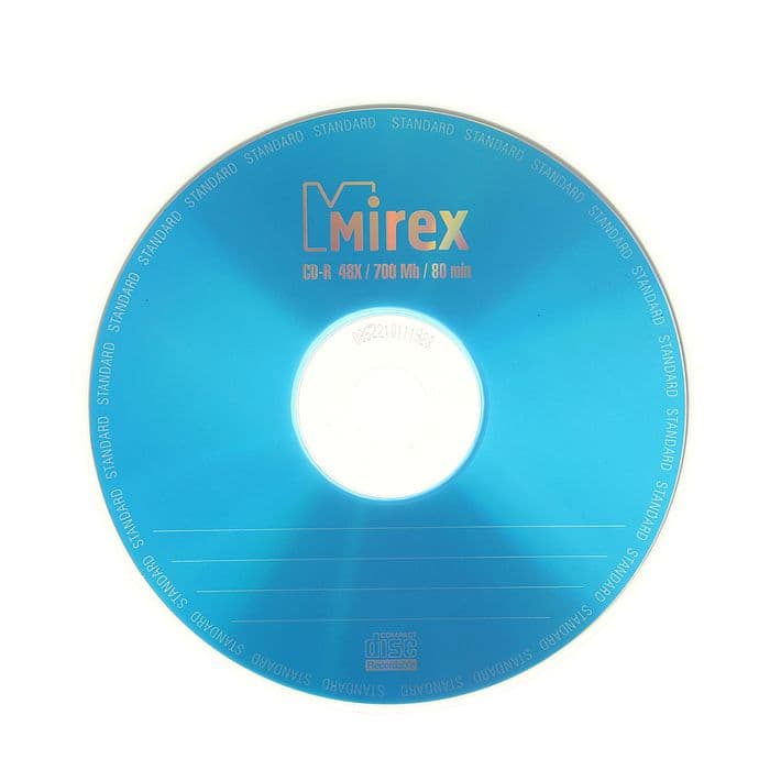 Диск CD-R Mirex Standard, 48x, 700 Мб, конверт, 1 шт.