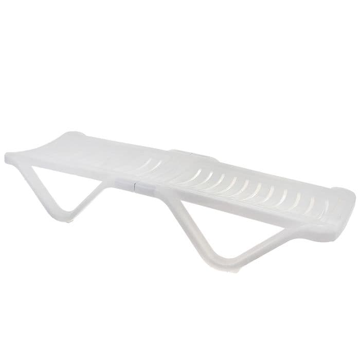 Шезлонг, 192×62×32 см, цвет белый