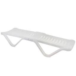 Шезлонг, 192×62×32 см, цвет белый