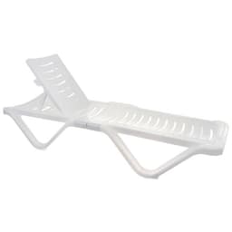Шезлонг, 192×62×32 см, цвет белый