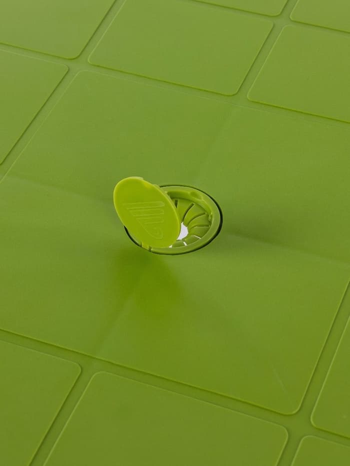 Стол круглый, 90×90×75 см, пластиковый, зелёный