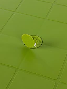 Стол круглый, 90×90×75 см, пластиковый, зелёный
