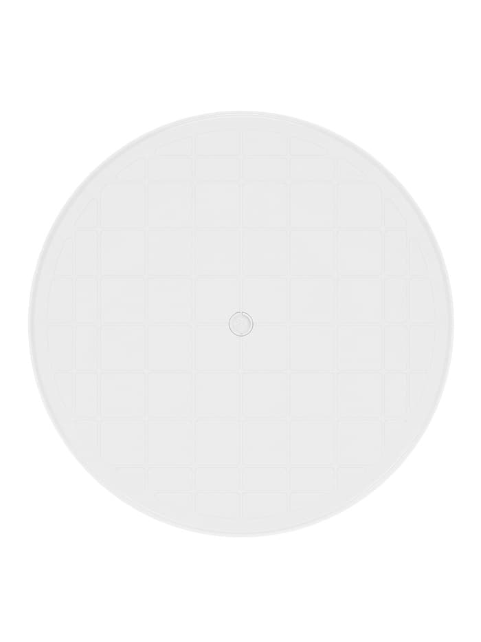 Стол круглый, 90×90×75 см, пластиковый, белый
