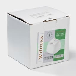 Сахарница с крышкой Wilmax Ilona, 340 мл, фарфор, белая