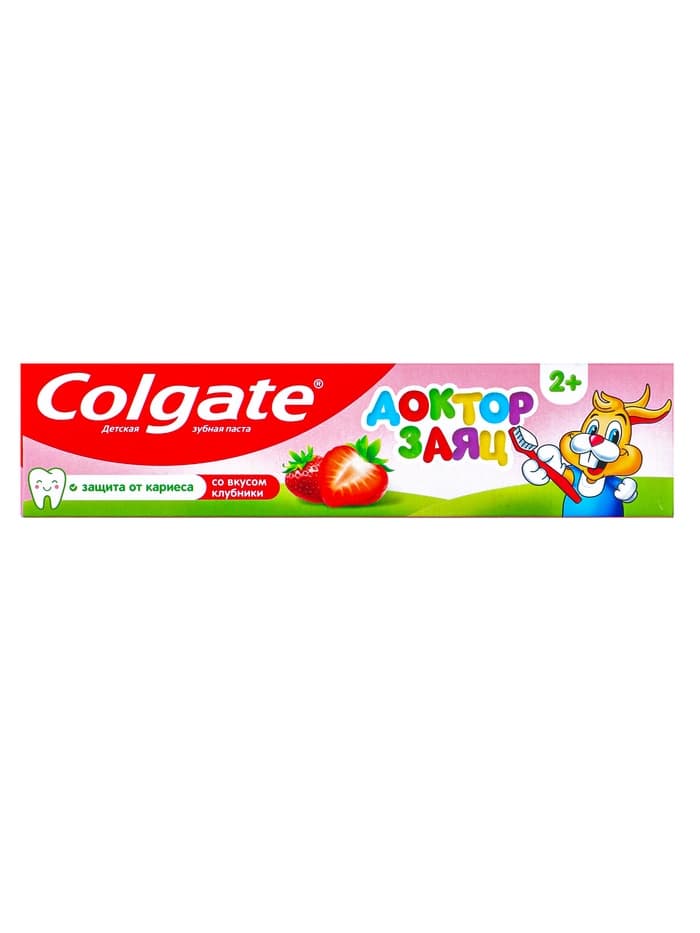 Зубная паста Colgate «Доктор Заяц», со вкусом клубники, 50 мл
