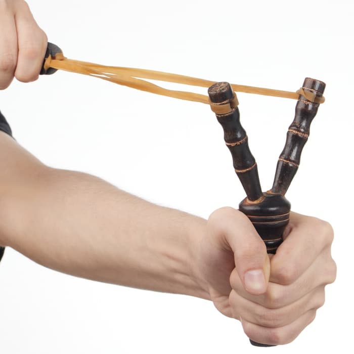 Рогатка деревянная «Бамбук», 19 см, коричневая