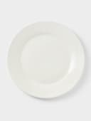 Тарелка Доляна White Label, d=20 см, утолщённый край, фарфор, белая