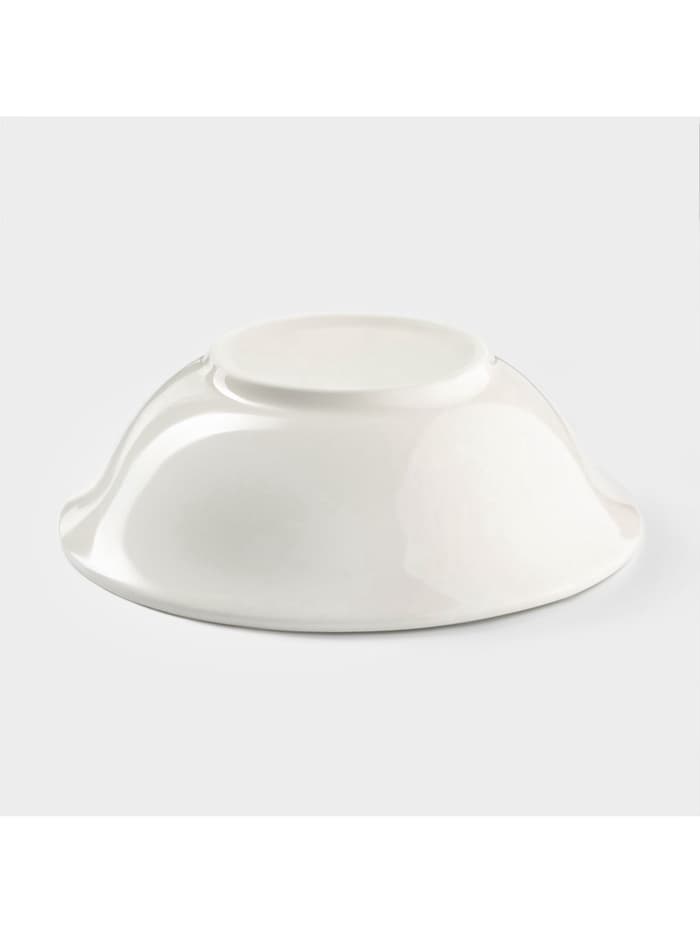 Тарелка глубокая Доляна White Label, 500 мл, d=17.5 см, фарфор, белая