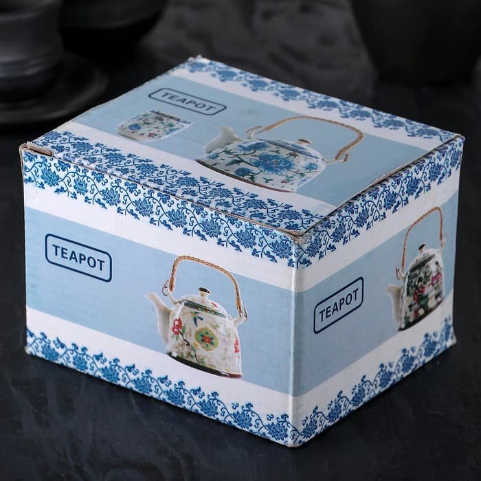 Чайник керамический заварочный «Иероглифы», 600 мл, с металлическим ситом