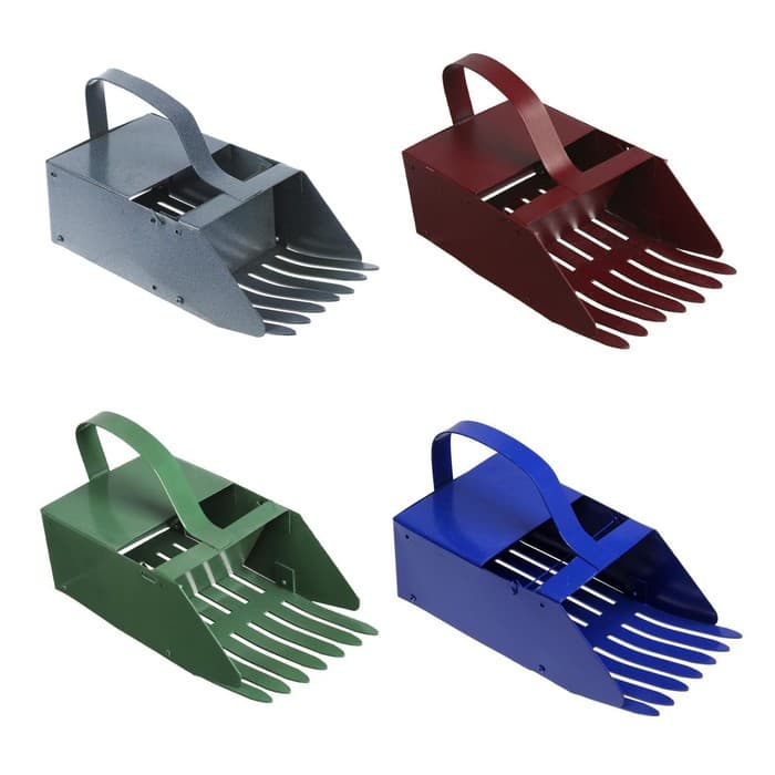 Плодосъёмник ягодный «Черника», с заслонкой, с ручкой, металлический, МИКС