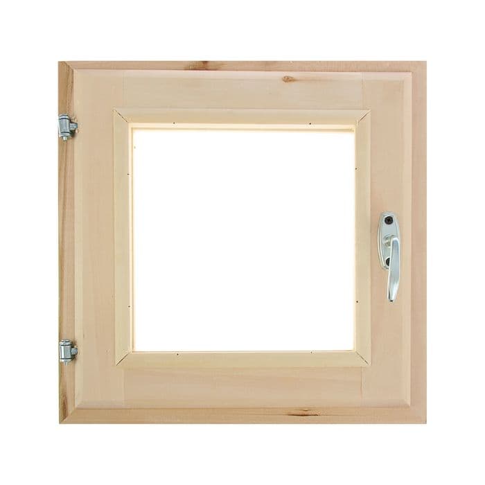 Окно деревянное, 40×40 см, двойное стекло, липа, «Добропаровъ»