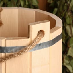 Ведро для бани и сауны, 10 л, 34×29×29 см, липа, нержавеющий обруч, «Добропаровъ»