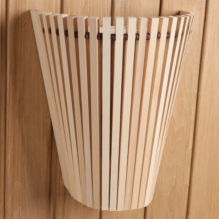 Абажур для бани и сауны «Свет», липа, 28×15×31 см, настенный, «Добропаровъ»